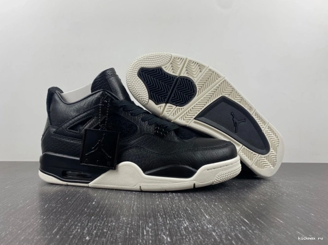 Cheap Black 4 Jordan Retro 819139-010 Pony Hair 0724